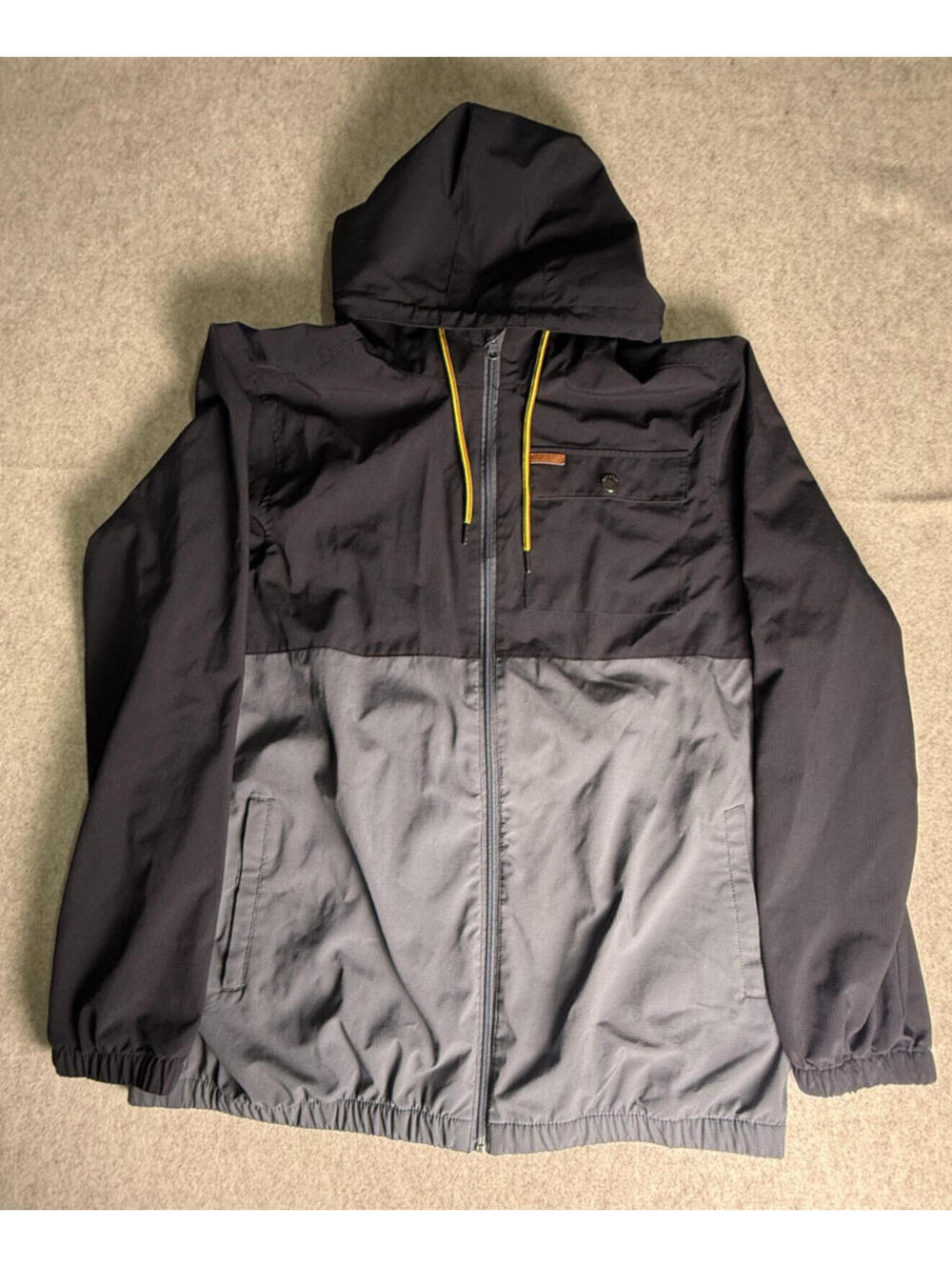 Voyager Windwear Men's Jacket, Black & Grey [ XL]